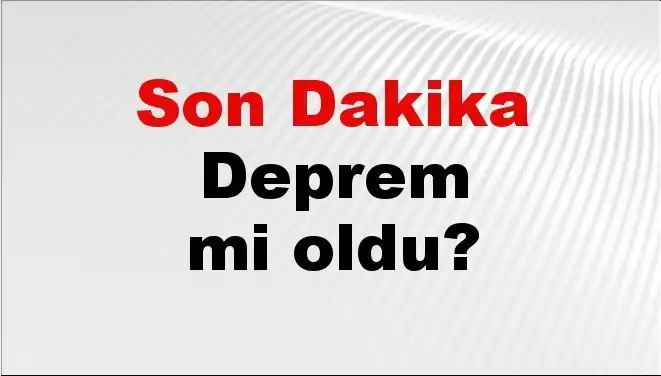 İzmir'de Deprem Şoku: Son Dakika Gelişmeleri ve Detaylar