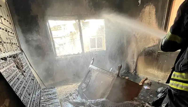 Mersin'de Apartman Dairesinde Çıkan Yangın, Korku Dolu Anlar Yaşattı