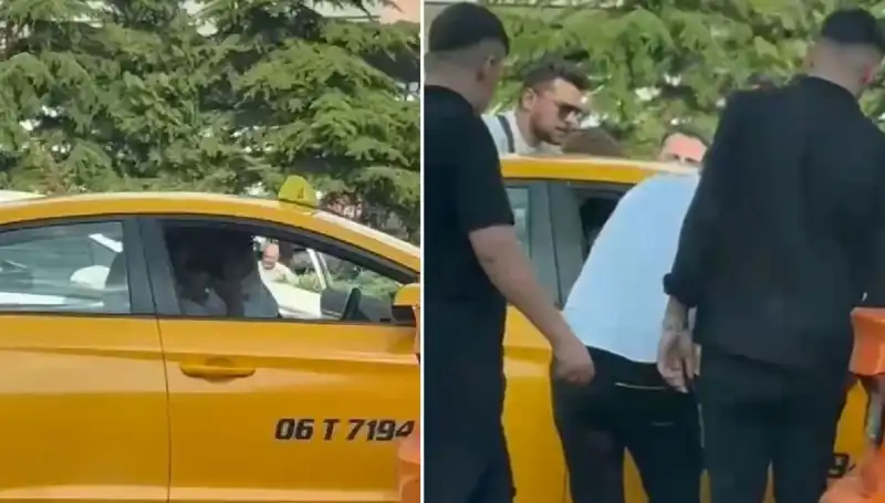 Trafikte Tartıştığı Taksi Şoförünü Yumruklayan Sürücü Yakalandı