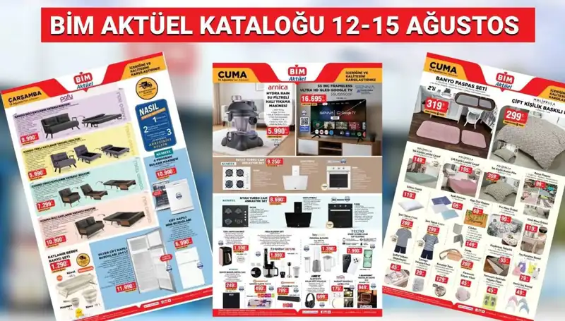 BİM 12-15 Ağustos Kataloğu: Dikkat Çeken Ürünler ve Fırsatlar Sizi Bekliyor!