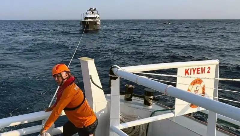 Marmaris Açıklarında Sürüklenen Tekneye Büyük Kurtarma Operasyonu